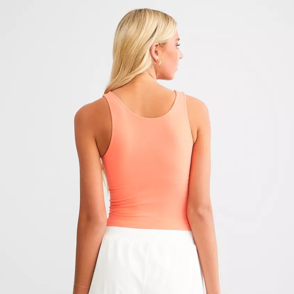 Free People Intimately Clean Lines Cropped Tank Top NWT M/L Watermelon - Picture 2 of 2